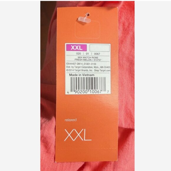 Gilligan & O’Malley Pink Jersey Long Sleeve Tie Waist Robe Women’s XXL NWT Soft - Picture 9 of 9